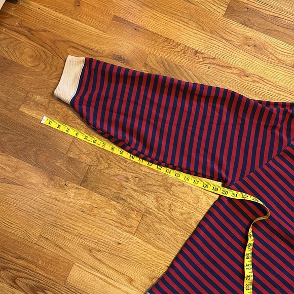 Free People EUC worn once! Classic Striped Oversized Crewneck Sweatshirt Size - Picture 6 of 9